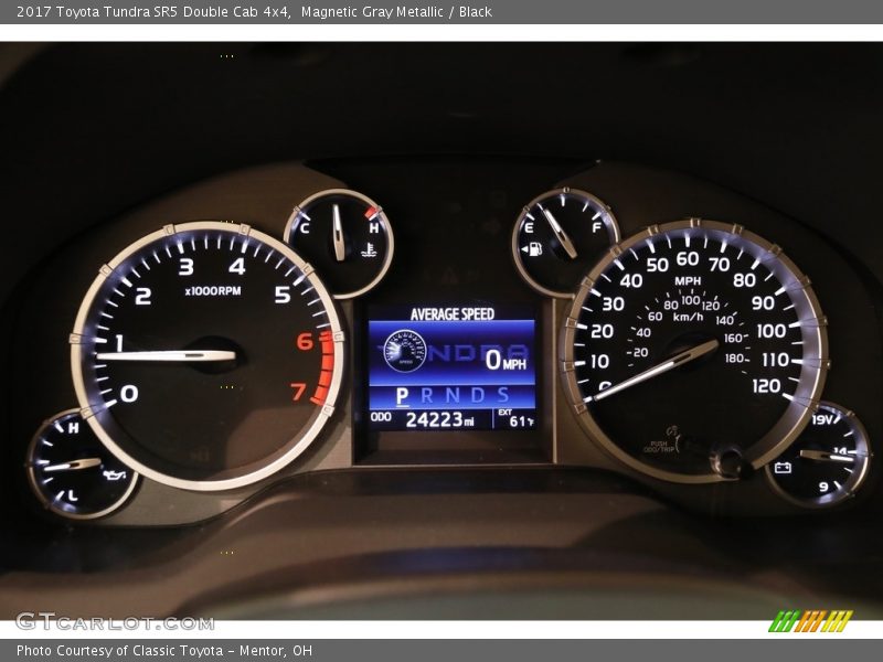 Magnetic Gray Metallic / Black 2017 Toyota Tundra SR5 Double Cab 4x4