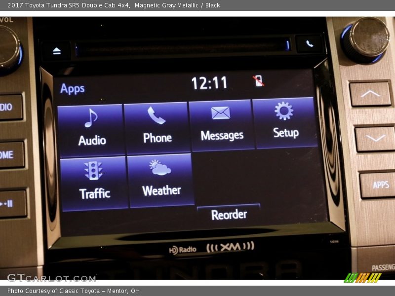 Magnetic Gray Metallic / Black 2017 Toyota Tundra SR5 Double Cab 4x4