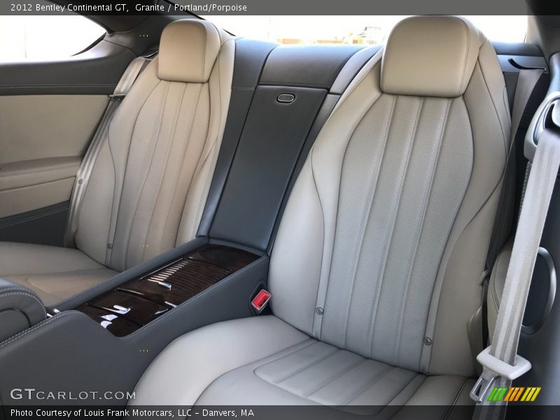 Rear Seat of 2012 Continental GT 