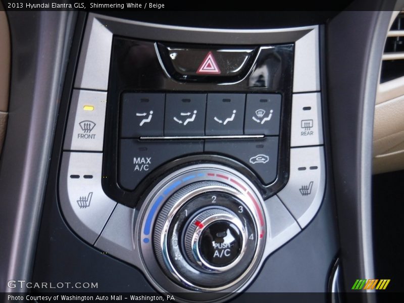 Shimmering White / Beige 2013 Hyundai Elantra GLS