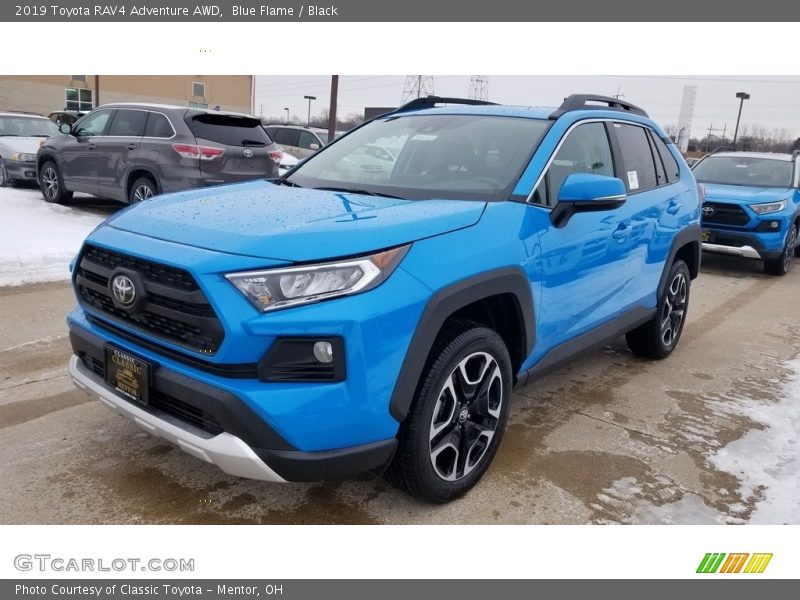 Blue Flame / Black 2019 Toyota RAV4 Adventure AWD