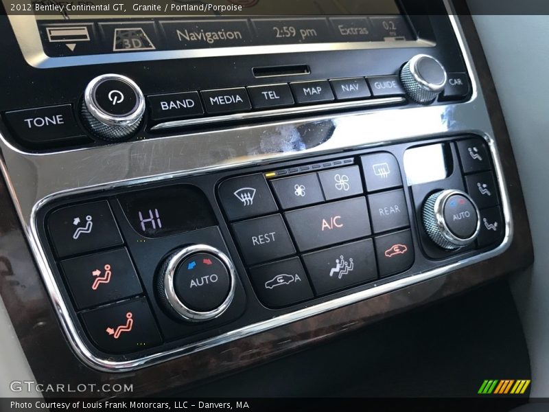 Controls of 2012 Continental GT 