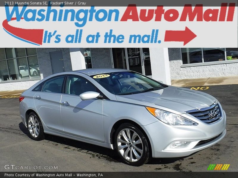 Radiant Silver / Gray 2013 Hyundai Sonata SE