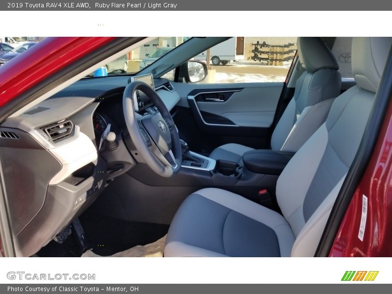 Ruby Flare Pearl / Light Gray 2019 Toyota RAV4 XLE AWD