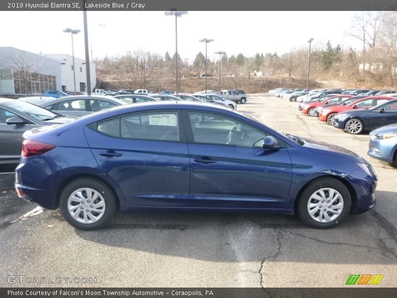 Lakeside Blue / Gray 2019 Hyundai Elantra SE