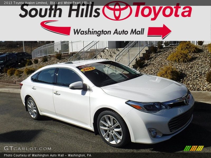 Blizzard White Pearl / Black 2013 Toyota Avalon Limited