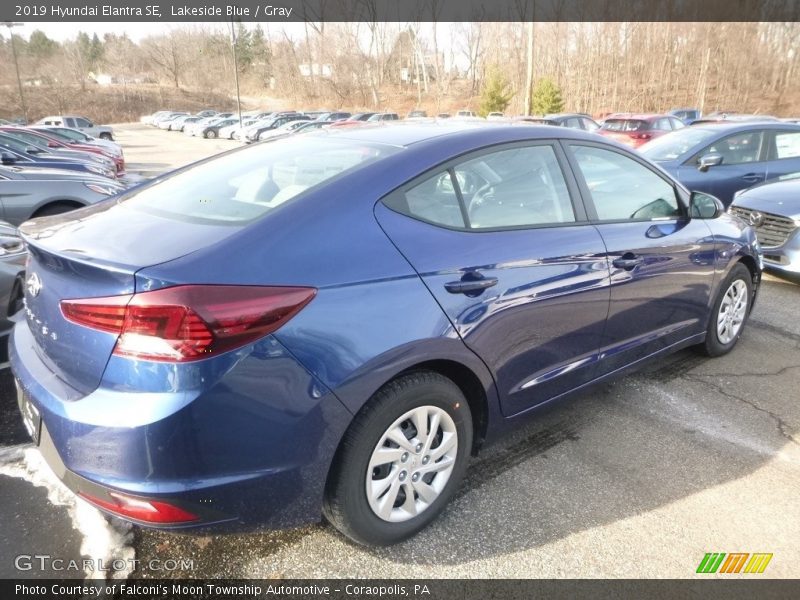 Lakeside Blue / Gray 2019 Hyundai Elantra SE