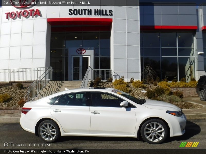 Blizzard White Pearl / Black 2013 Toyota Avalon Limited