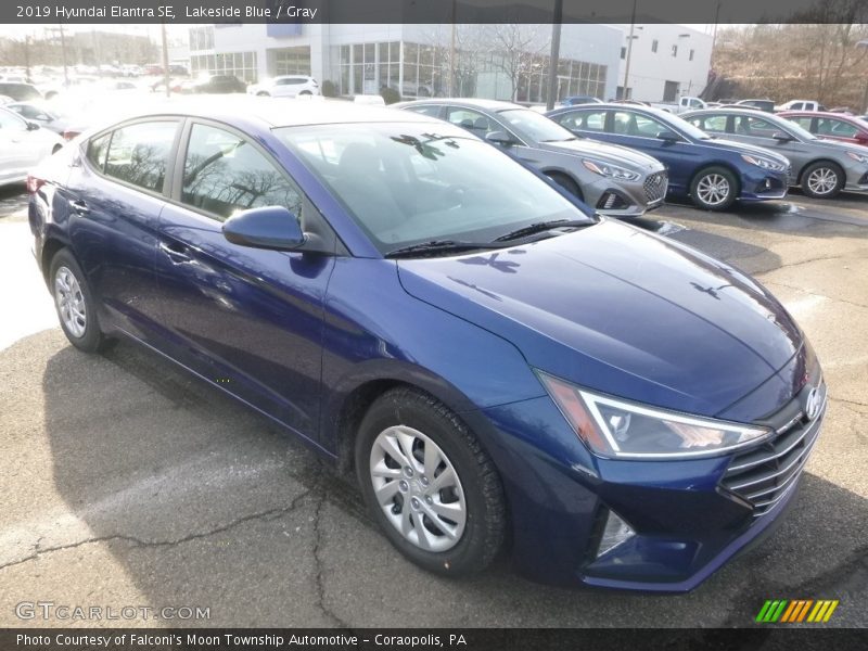 Lakeside Blue / Gray 2019 Hyundai Elantra SE