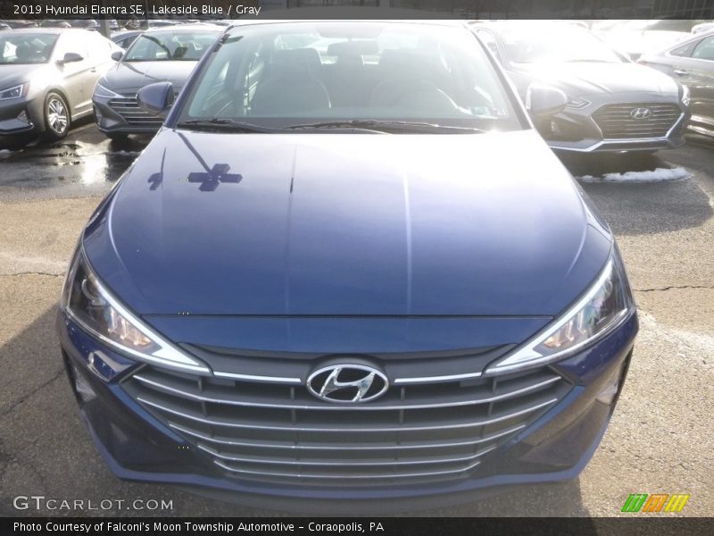 Lakeside Blue / Gray 2019 Hyundai Elantra SE