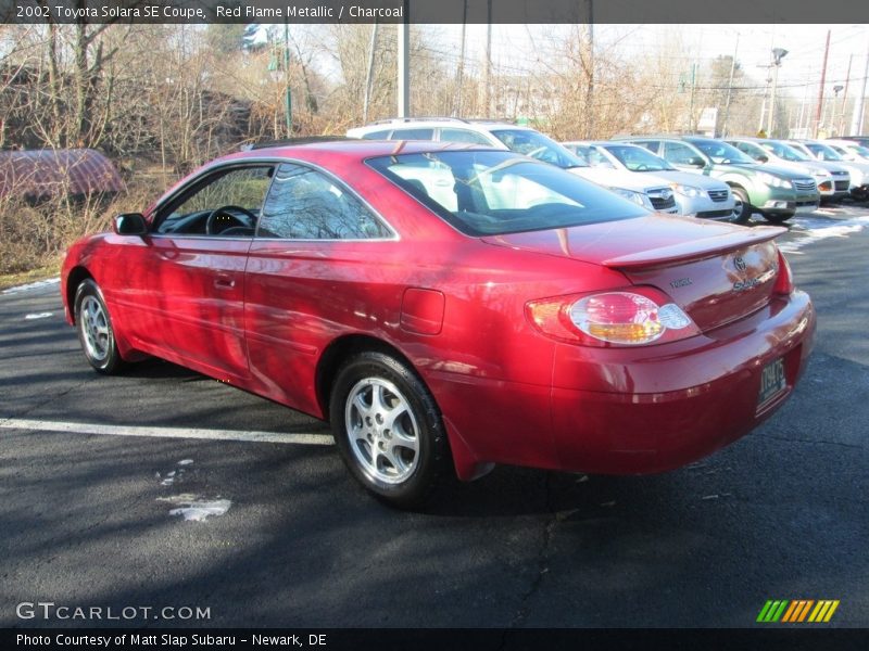 Red Flame Metallic / Charcoal 2002 Toyota Solara SE Coupe