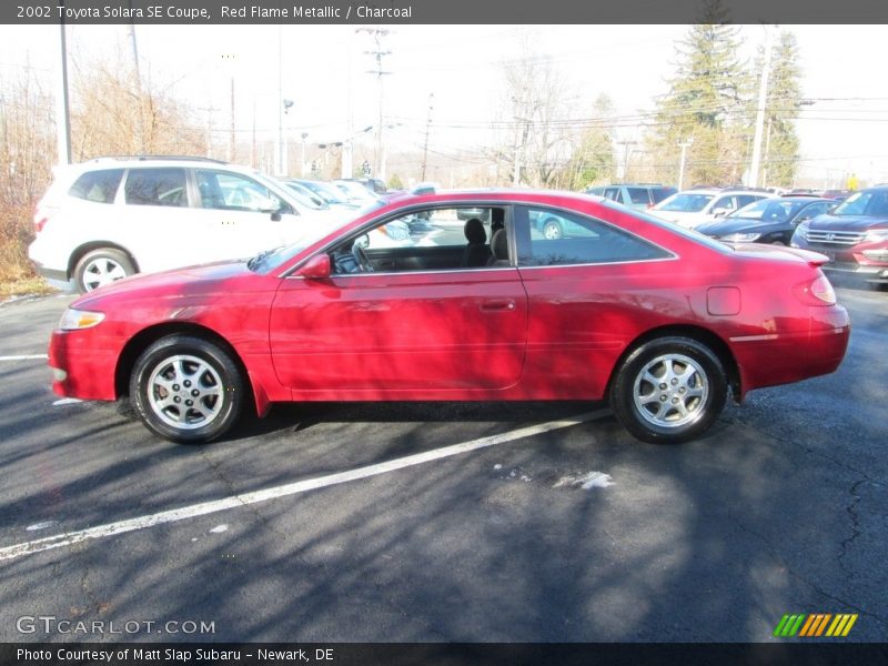 Red Flame Metallic / Charcoal 2002 Toyota Solara SE Coupe