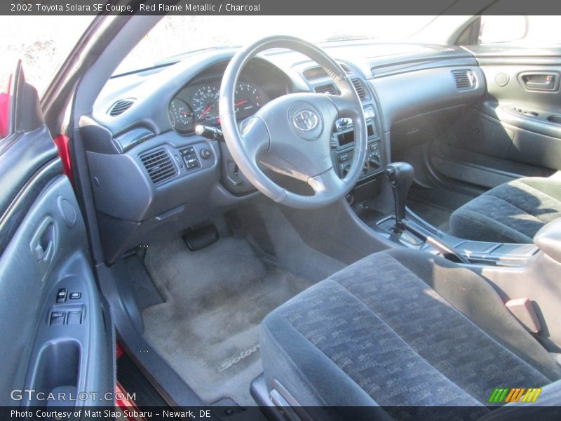 Red Flame Metallic / Charcoal 2002 Toyota Solara SE Coupe