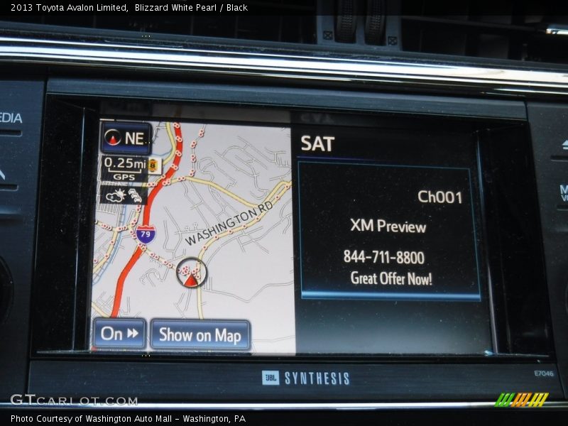Blizzard White Pearl / Black 2013 Toyota Avalon Limited