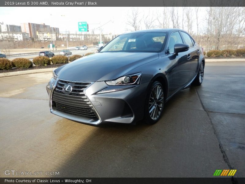 Nebula Gray Pearl / Black 2019 Lexus IS 300 AWD