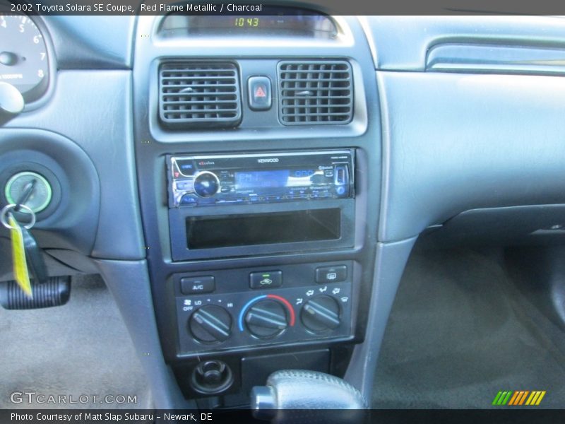 Red Flame Metallic / Charcoal 2002 Toyota Solara SE Coupe