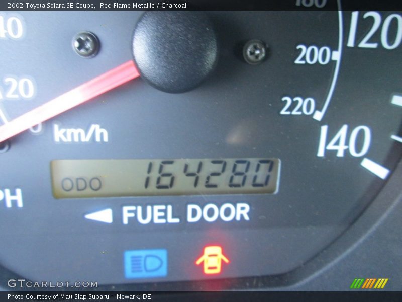 Red Flame Metallic / Charcoal 2002 Toyota Solara SE Coupe