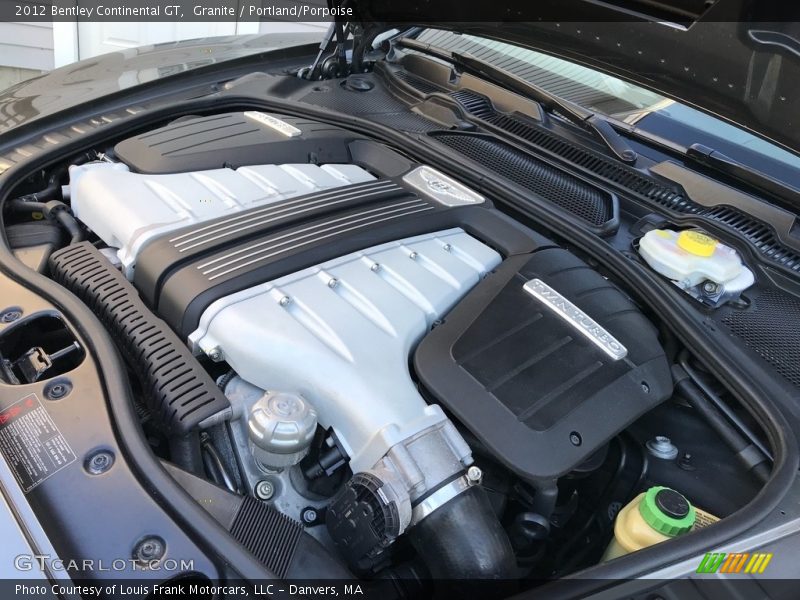  2012 Continental GT  Engine - 6.0 Liter Twin-Turbocharged DOHC 48-Valve VVT W12