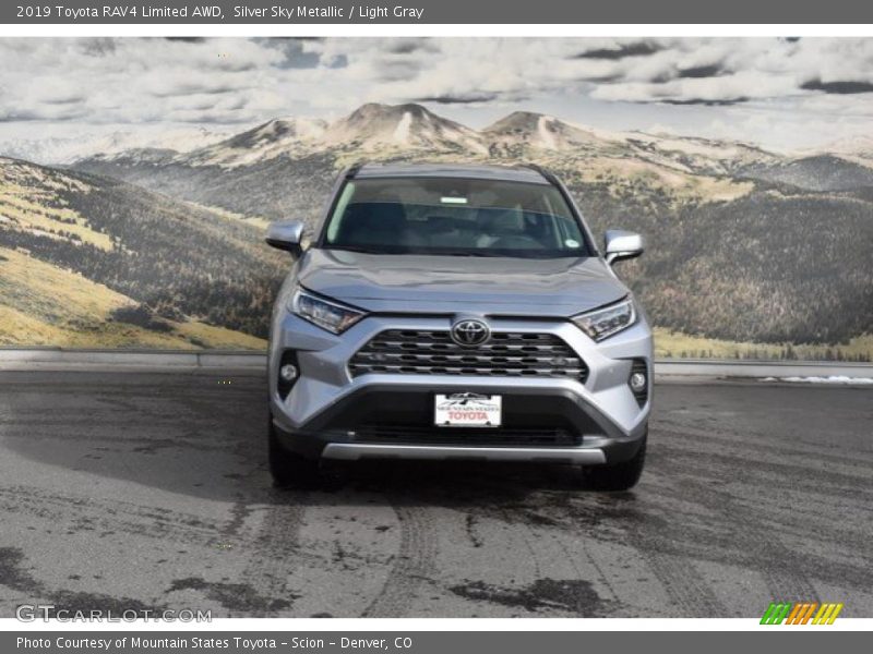 Silver Sky Metallic / Light Gray 2019 Toyota RAV4 Limited AWD