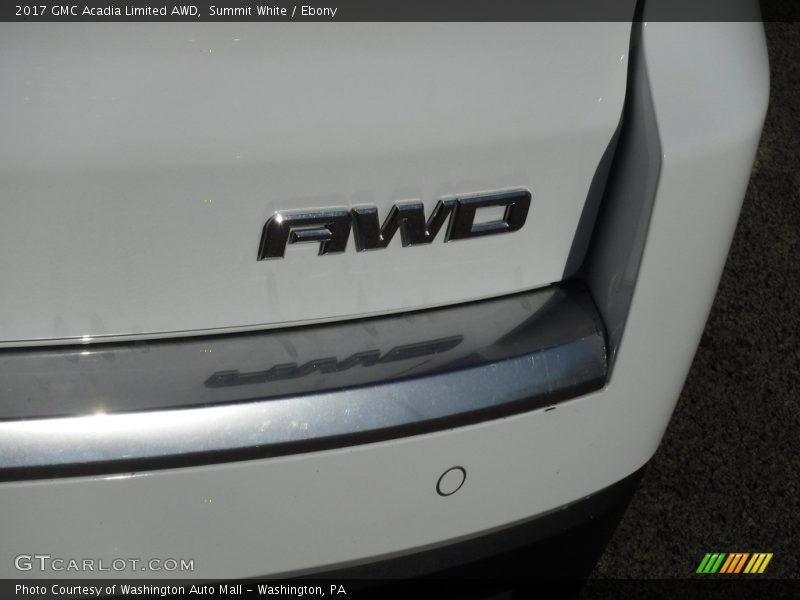 Summit White / Ebony 2017 GMC Acadia Limited AWD