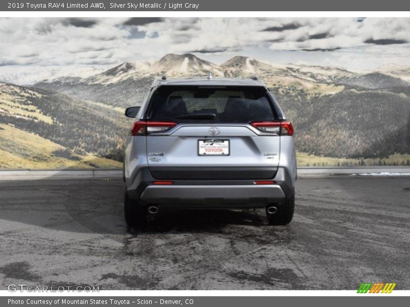 Silver Sky Metallic / Light Gray 2019 Toyota RAV4 Limited AWD