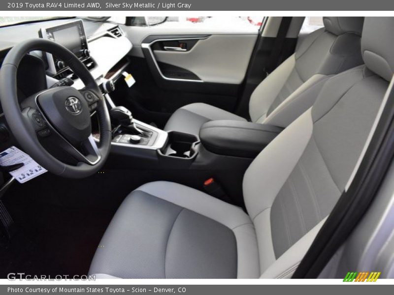 Silver Sky Metallic / Light Gray 2019 Toyota RAV4 Limited AWD