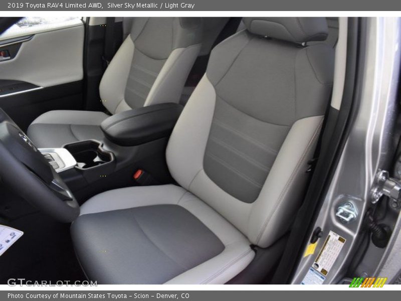 Silver Sky Metallic / Light Gray 2019 Toyota RAV4 Limited AWD