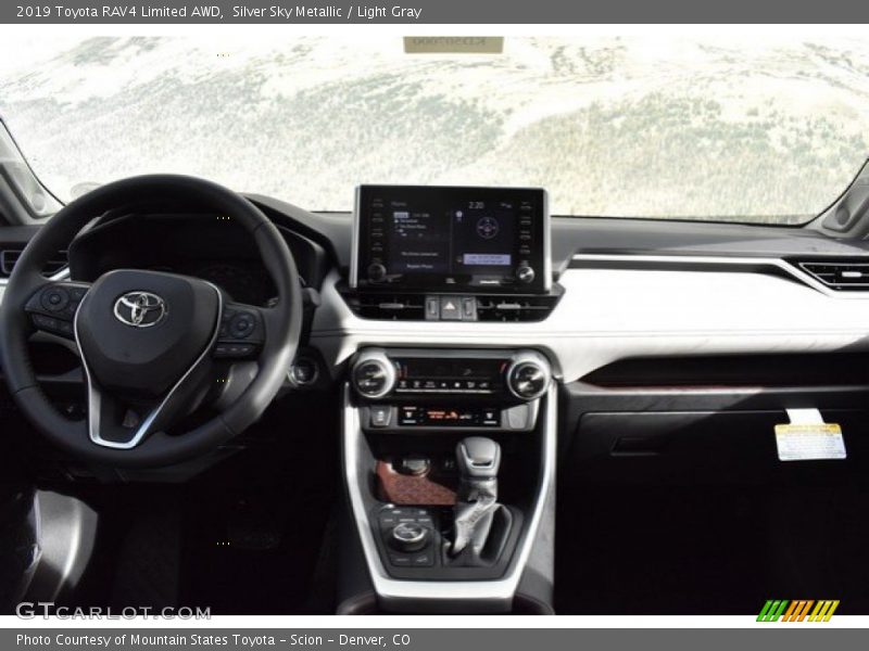 Silver Sky Metallic / Light Gray 2019 Toyota RAV4 Limited AWD