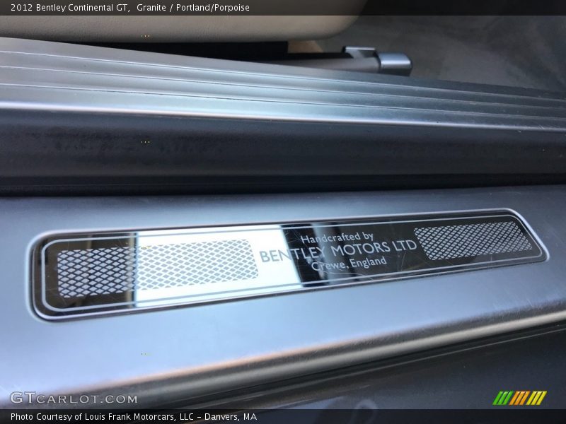 Granite / Portland/Porpoise 2012 Bentley Continental GT