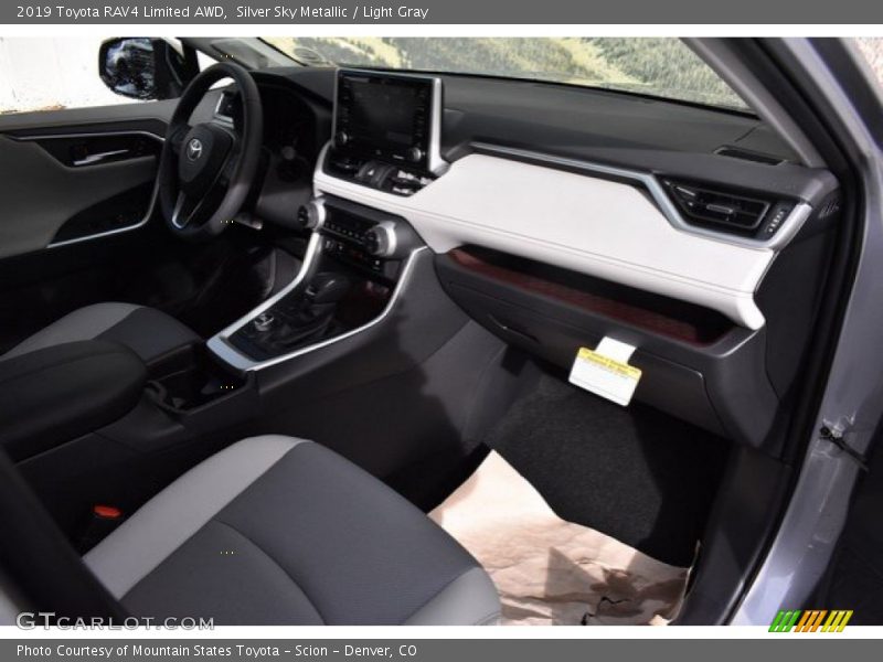 Silver Sky Metallic / Light Gray 2019 Toyota RAV4 Limited AWD