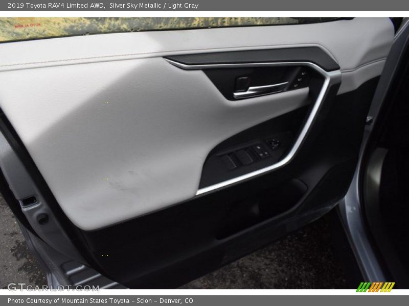 Silver Sky Metallic / Light Gray 2019 Toyota RAV4 Limited AWD