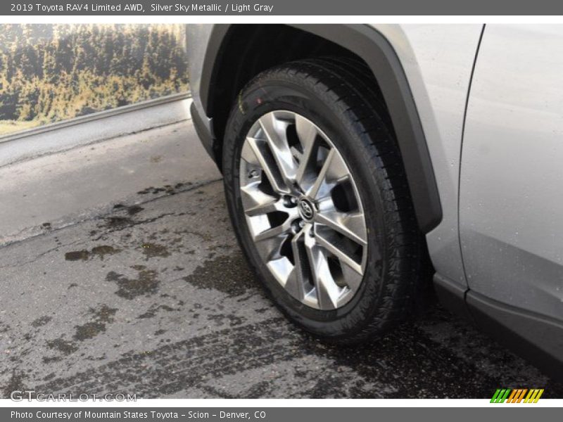 Silver Sky Metallic / Light Gray 2019 Toyota RAV4 Limited AWD