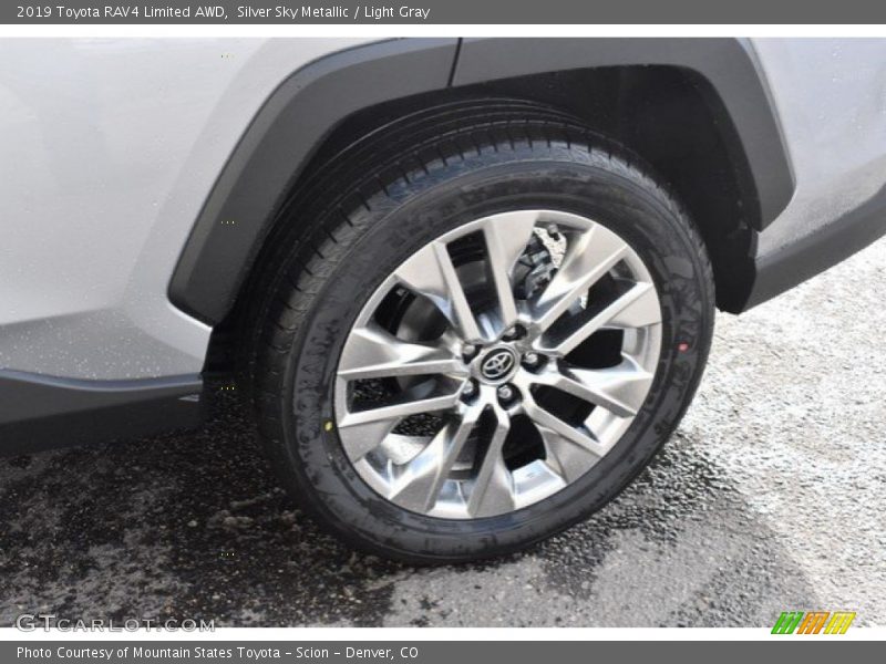 Silver Sky Metallic / Light Gray 2019 Toyota RAV4 Limited AWD