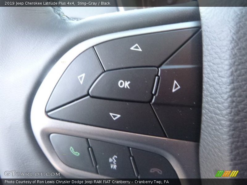 Sting-Gray / Black 2019 Jeep Cherokee Latitude Plus 4x4