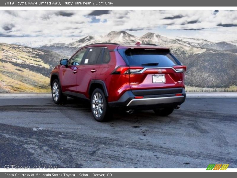 Ruby Flare Pearl / Light Gray 2019 Toyota RAV4 Limited AWD