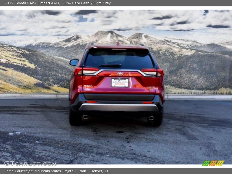 Ruby Flare Pearl / Light Gray 2019 Toyota RAV4 Limited AWD