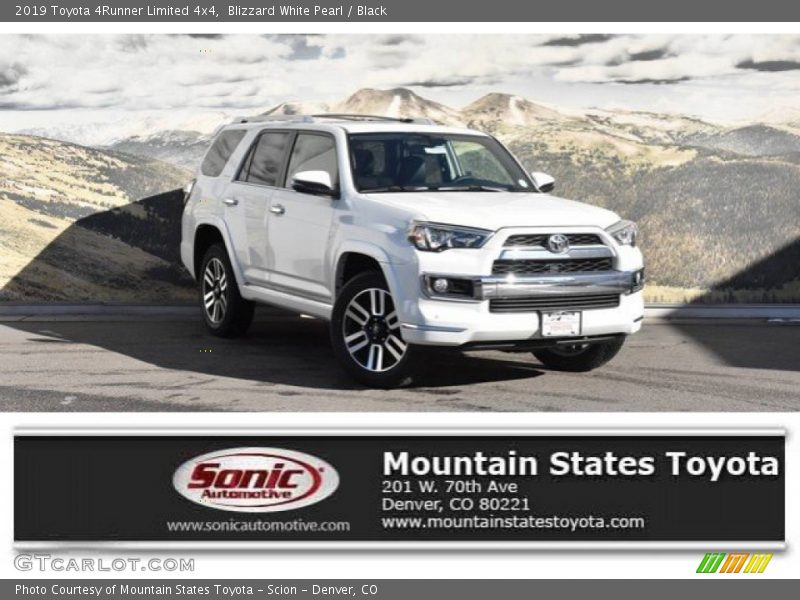 Blizzard White Pearl / Black 2019 Toyota 4Runner Limited 4x4