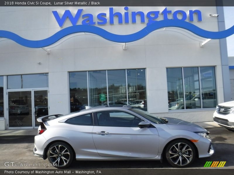 Lunar Silver Metallic / Black 2018 Honda Civic Si Coupe