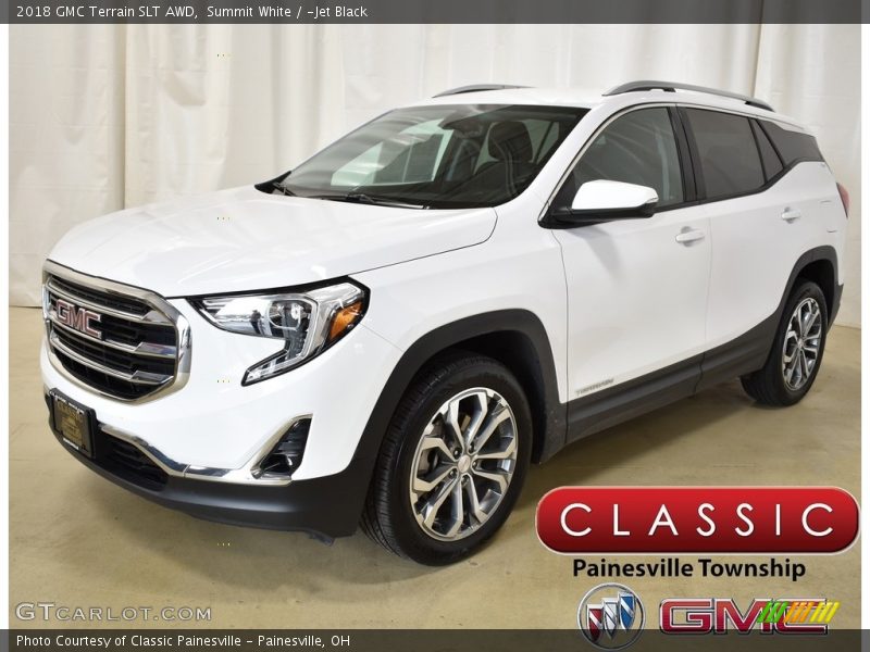Summit White / ­Jet Black 2018 GMC Terrain SLT AWD