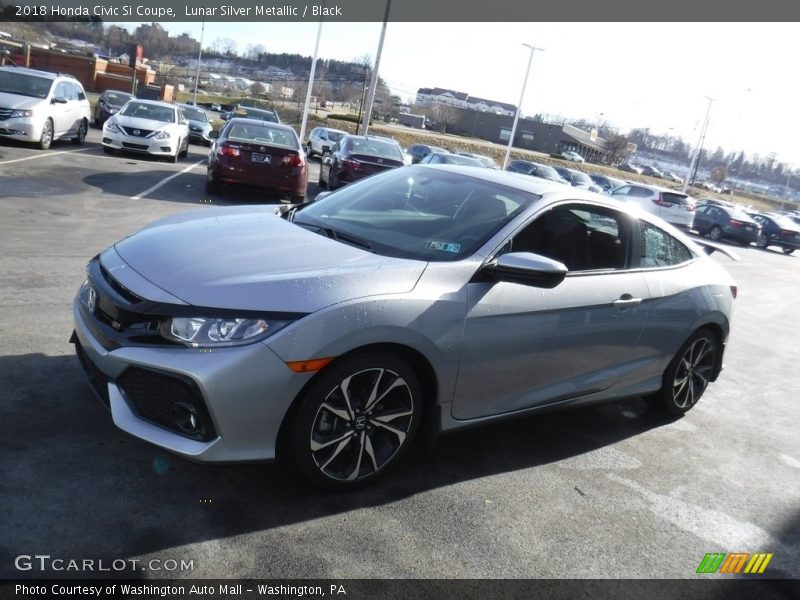 Lunar Silver Metallic / Black 2018 Honda Civic Si Coupe