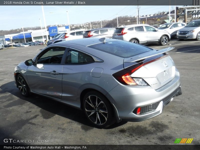 Lunar Silver Metallic / Black 2018 Honda Civic Si Coupe