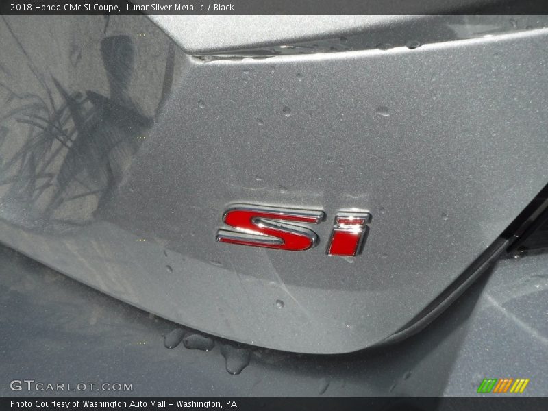 Lunar Silver Metallic / Black 2018 Honda Civic Si Coupe