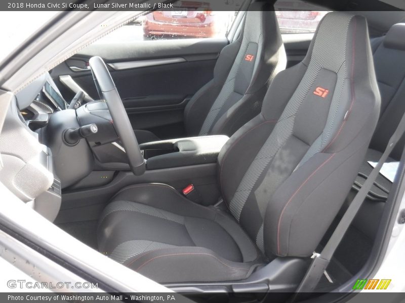 Lunar Silver Metallic / Black 2018 Honda Civic Si Coupe