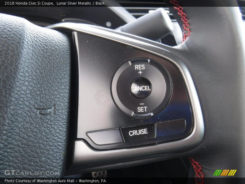 Lunar Silver Metallic / Black 2018 Honda Civic Si Coupe