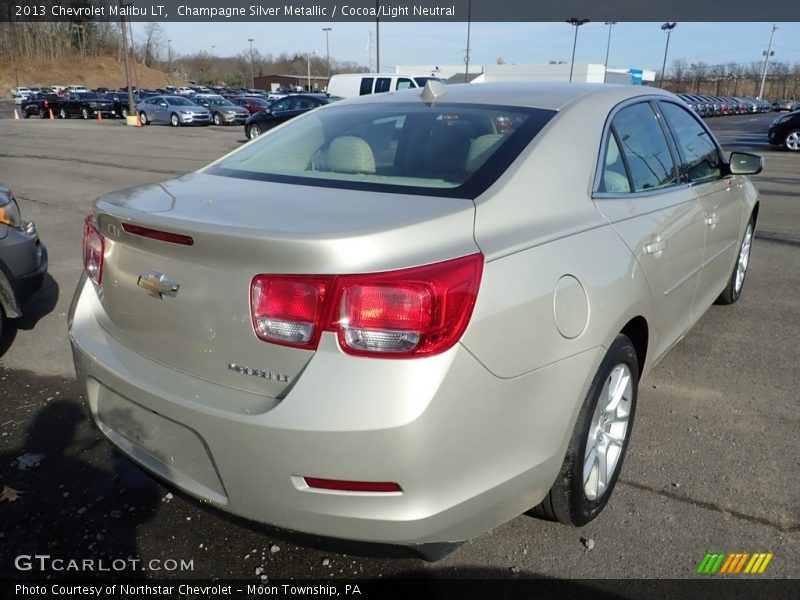 Champagne Silver Metallic / Cocoa/Light Neutral 2013 Chevrolet Malibu LT