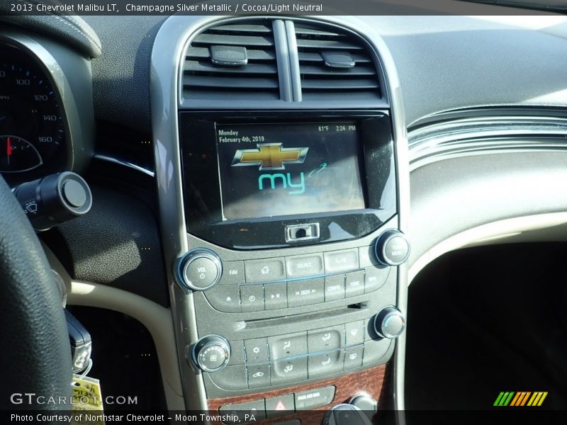 Champagne Silver Metallic / Cocoa/Light Neutral 2013 Chevrolet Malibu LT