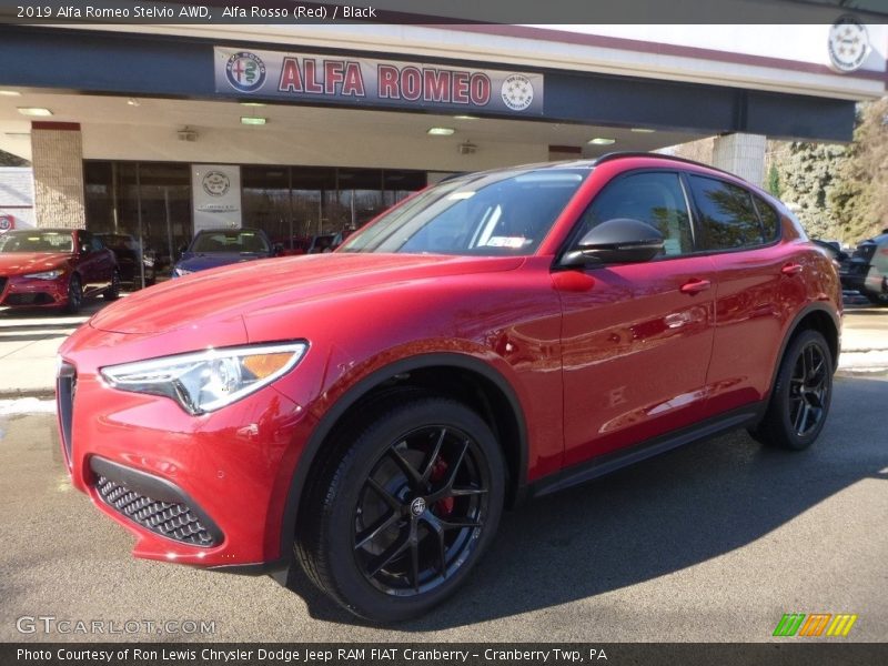 Alfa Rosso (Red) / Black 2019 Alfa Romeo Stelvio AWD