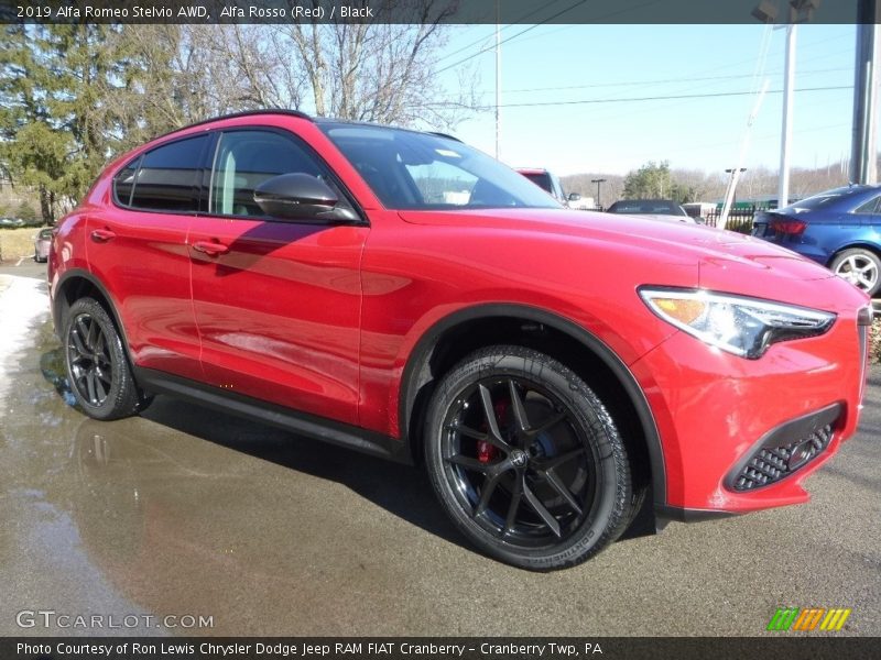 Alfa Rosso (Red) / Black 2019 Alfa Romeo Stelvio AWD