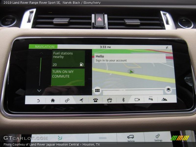 Narvik Black / Ebony/Ivory 2019 Land Rover Range Rover Sport SE