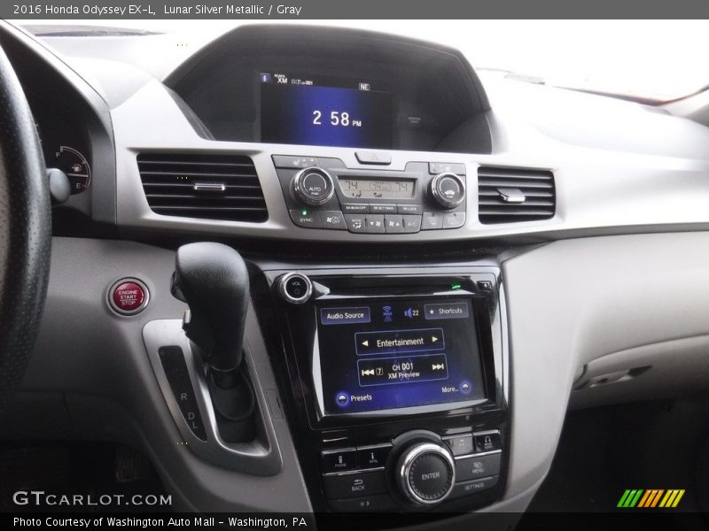 Lunar Silver Metallic / Gray 2016 Honda Odyssey EX-L